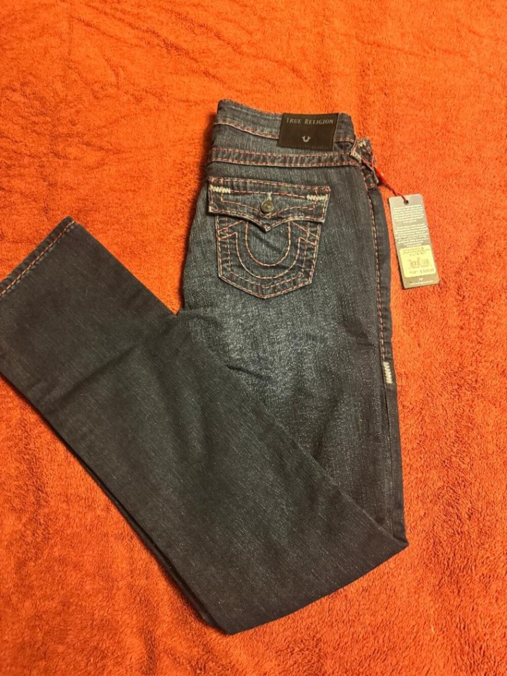 True Religion Billie Super T Stitched Women Sz 29 Jeans NWT Flap Pocket